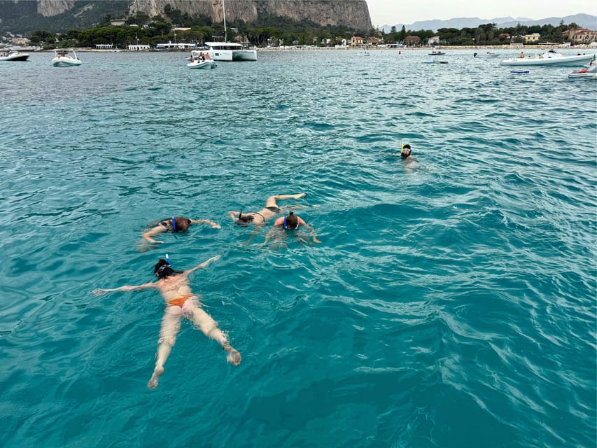 Palermo: Boat Tour to Mondello - Isola delle Femmine + drink - Capo Gallo Nature Reserve and the lighthouse photo stops