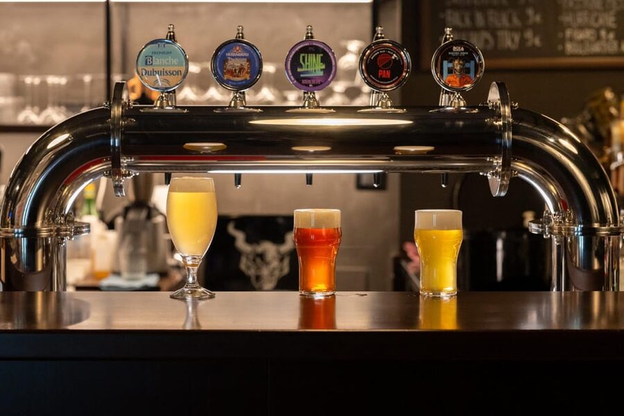 Palermo: Craft beer tasting with food samples at High Hops - Getting Oriented Inside the Pub and Its Art Walls