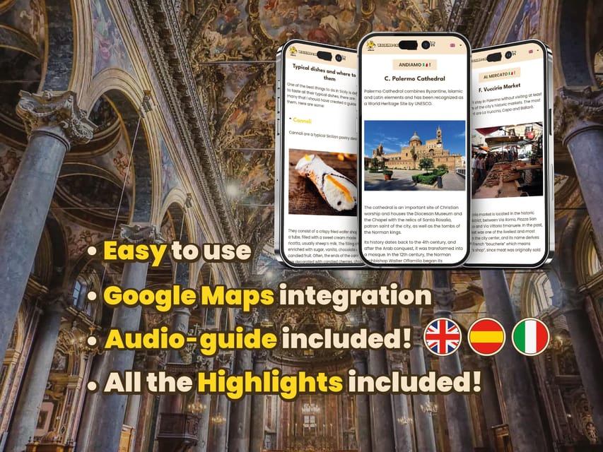 Palermo: Digital guide made with a Local for your tour - Key highlights at a glance