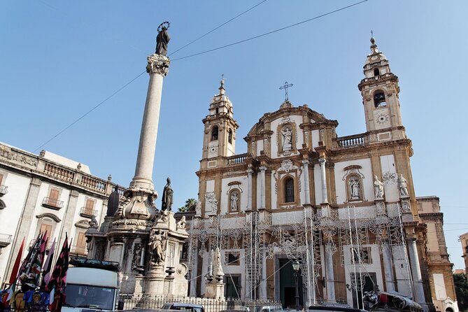 Palermo Walking Tour and Guided Visit to Palazzo dei Normanni - Piazza Pretoria and Quattro Canti: baroque city geometry