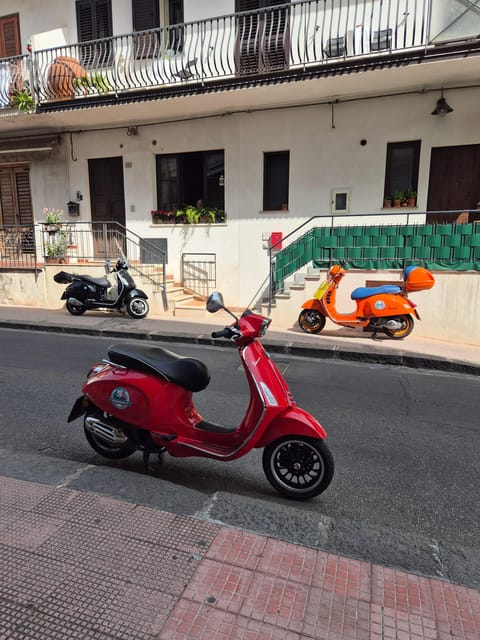 Panoramic Vespa tour of Taormina, Castelmola and White Lotus series locations - Castelmola: Fortress Views, Break Time, and Bay plus Etna Photos