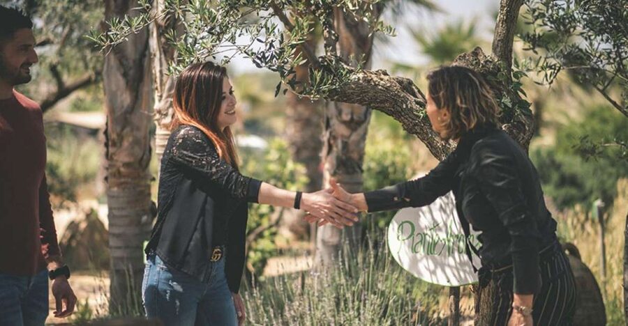 Partinico: Farm's Animals and Aromatic Garden Experience - Entering the aroma garden and making your own Sicilian bouquet