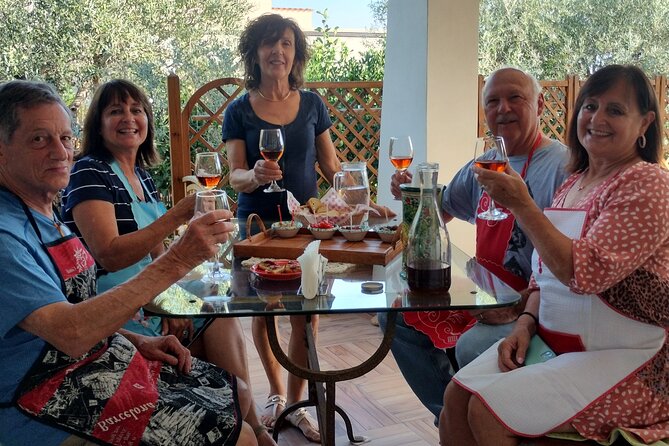 Pasta Class Cook Traditional -Sciacca-Wine included-Shuttle extra - The welcome glass of wine and Saccense food context