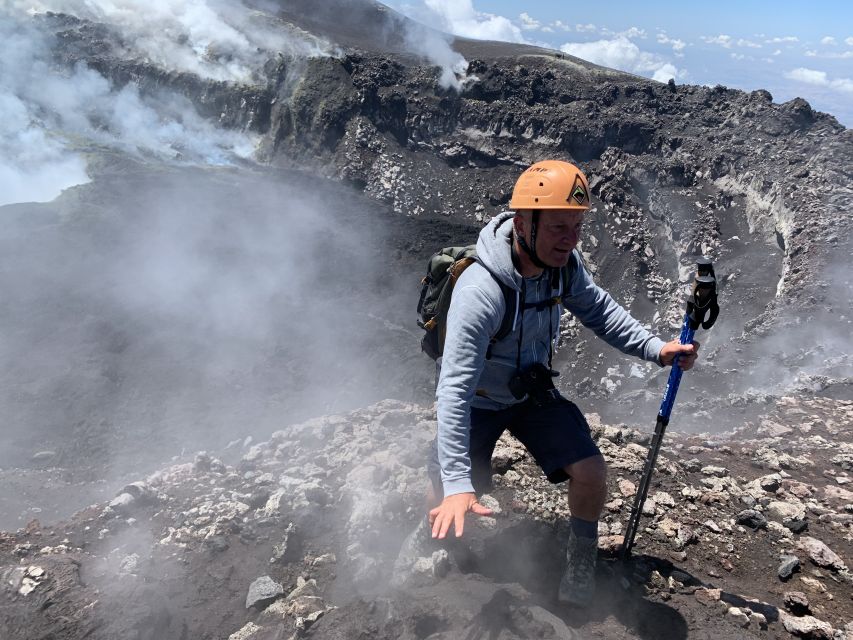 Piano Provenzana: Mount Etna Hiking Trip to 3,300 Meters - Descent plan: retrace the route, then walk volcanic channels down to 2,825 m