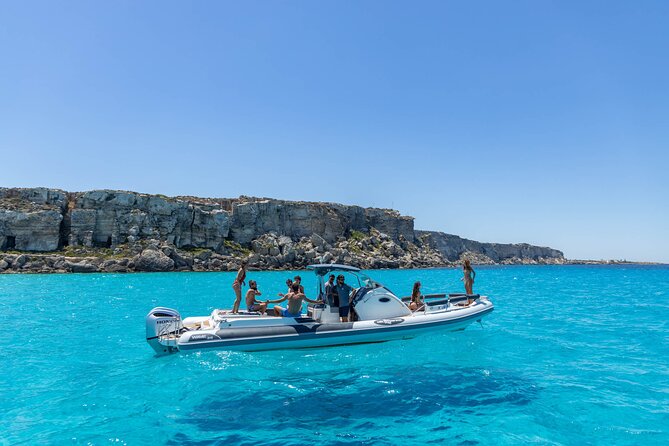 Private Boat Tour to discover Favignana and Levanzo from Trapani - Stop 2, Grotta del Bue Marino cave area, the day’s main snorkeling moment