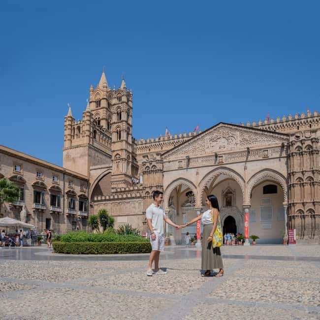 Private Photographer Shooting + Sightseeing & Tasting Tour - Norman Palace walk and the palms of Palermo