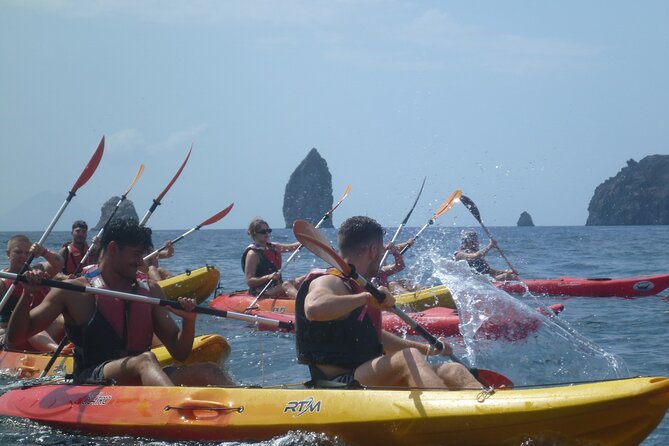 Private Tour explore Vulcano Island by Kayak & Coasteering - From Spiaggia delle Acque Calde Along the East Coast