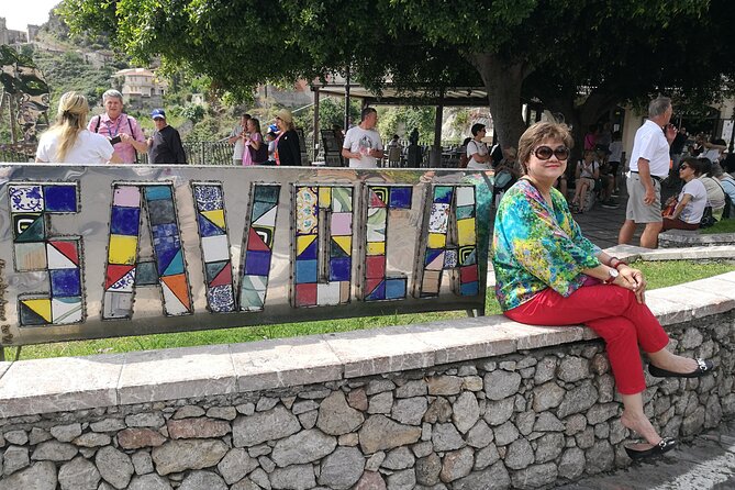 Private Tour Savoca, Taormina and Castelmola - The Taormina balcony stop: Isola Bella photos in 10 minutes