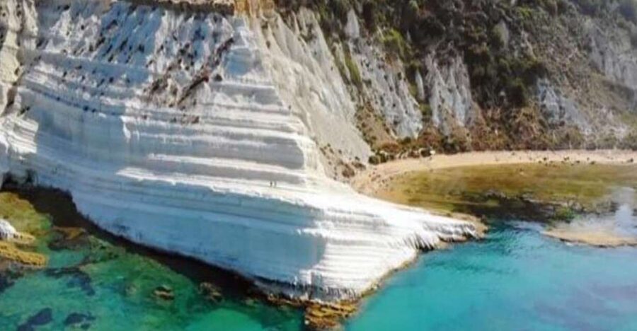 San Leone: Scala dei Turchi Private Boat Tour with Aperitif - From San Leone’s west pier to the Bay of Kaos