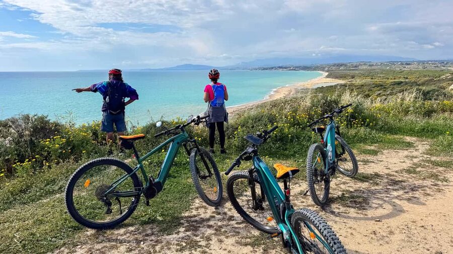 Scala Dei Turchi: E-BIKE TOUR Hidden Beaches, Sea, Relaxation [+SNORKELING ] - How the E-Bike Makes the Route Feel Accessible