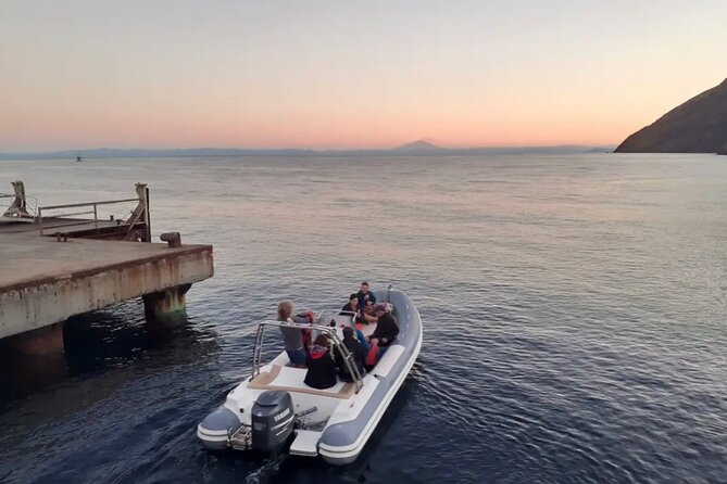 Sciara del Fuoco from the sea, night tour SMALL GROUP - Stromboli stop: watching Iddu erupt from the Sciara del Fuoco