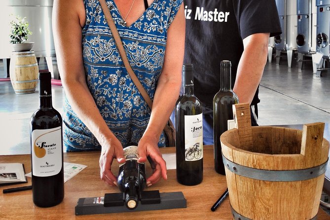 Sensory tasting with organic wines - Bottling day, corking, capping, and labeling your own take-home bottle