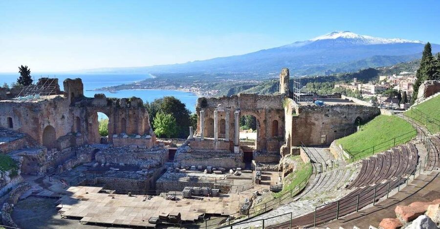 Shore tour from Messina cruise port: Taormina and Castelmola - Messina port meet and greet, then a private ride to Castelmola