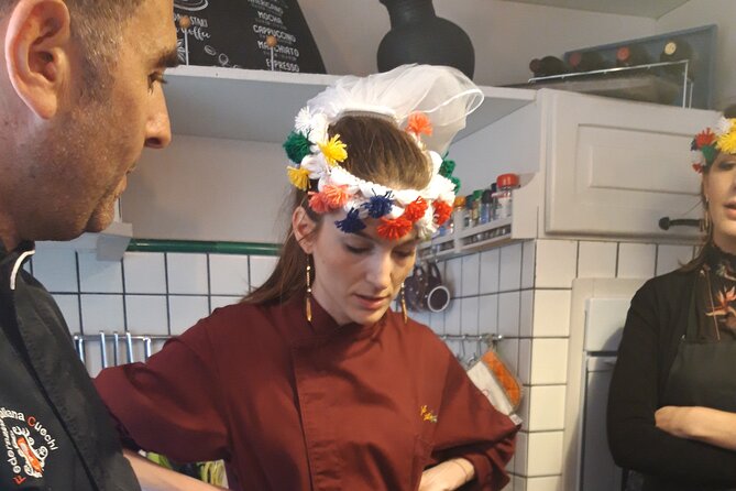 Sicilian Cuisine Cooking Class in Palermo - The hands-on menu: caponata, seafood pasta, swordfish rolls, and pistachio semifreddo