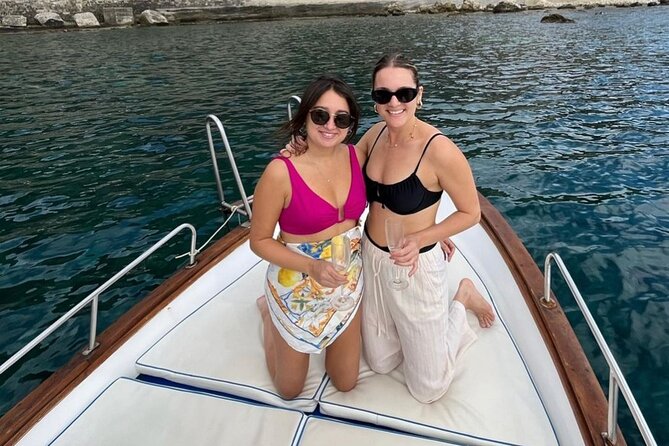 Sicilian wine tasting on the boat in Taormina - Stop 5 Bay of the Sirens: the snorkeling people notice