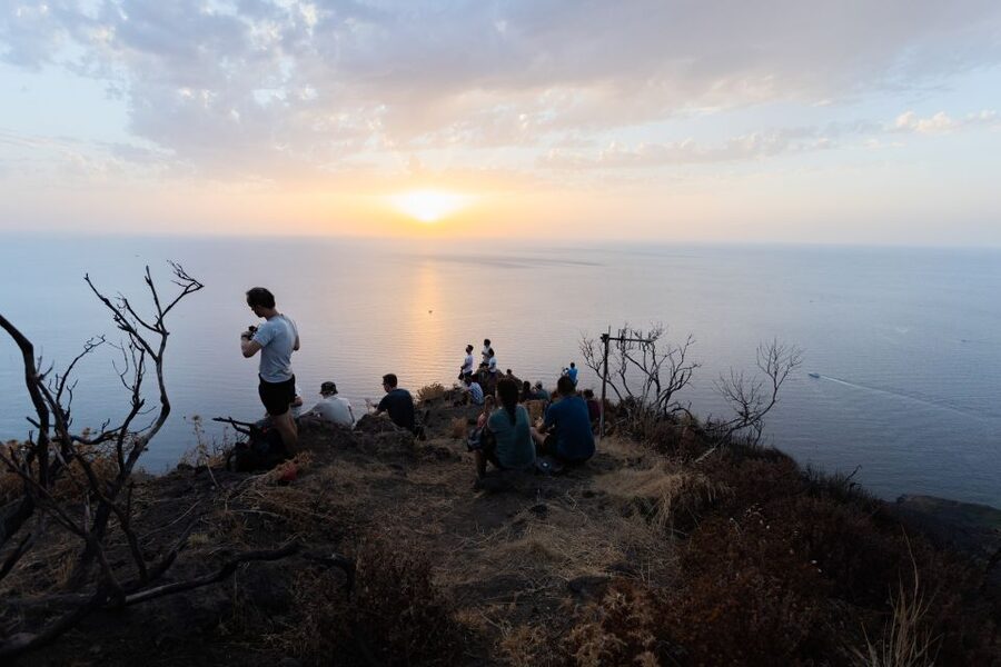 Stromboli: Sunset Trekking at Sciara del Fuoco - The hike up toward 400 meters: what the route feels like