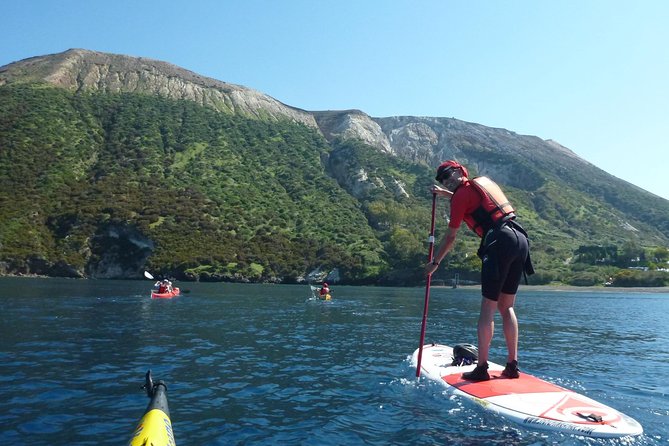 SUP into the sunset on Vulcano Island - Sabbie Nere: Ending on Black Sands (and Then Walking Back)