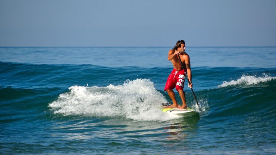 SUP rental in the bay of Taormina - Capo Taormina swim break: getting your feet (and body) into the clear water