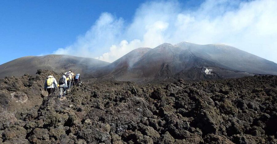 Taormina and Catania: Private guided Etna hike by cable car - Hiking the 2001-crater route: close-up volcanic storytelling