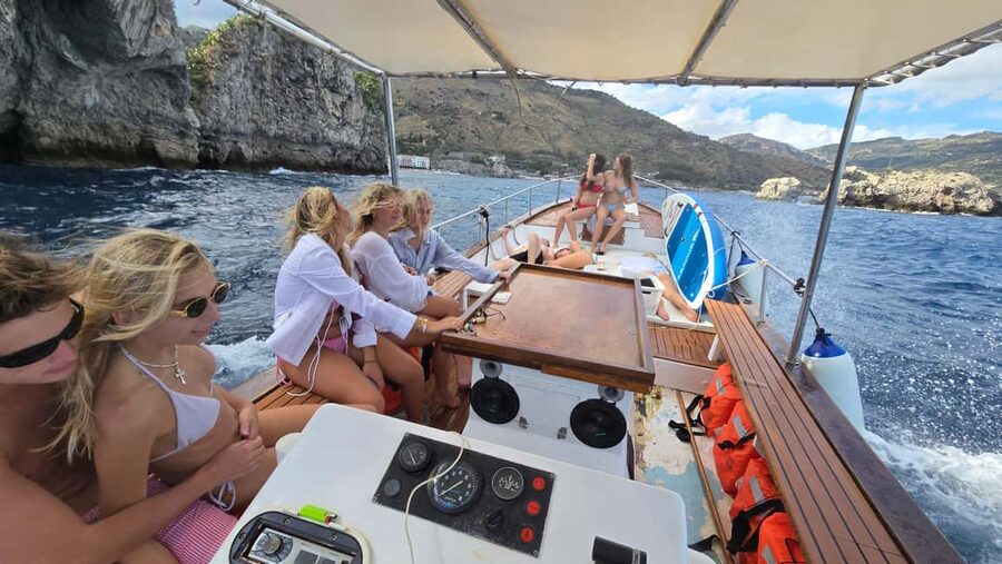 Taormina: Boat Tour with Sicilian Wine Tasting - Wine, cold cuts, cheese, and Sicilian dishes: what’s actually included