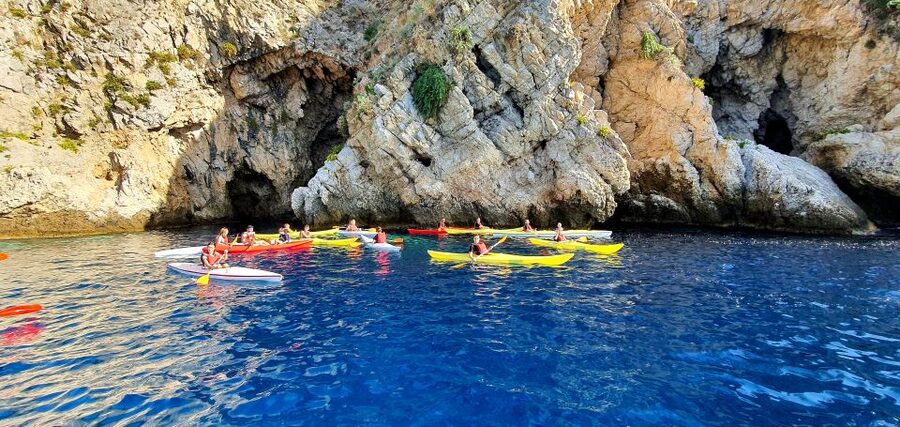 Taormina: Kayak Coastal Tour to Isola Bella and Blue Grotto - The kayaking effort: medium difficulty, not for non-swimmers, weight matters