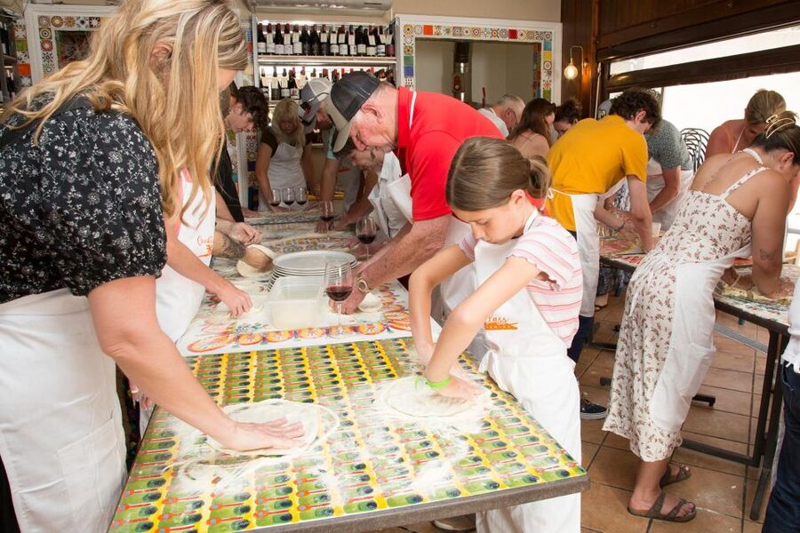 Taormina Pizza making class - Meeting Point at Porta Messina Pizzeria, Then Straight Into Food Mode