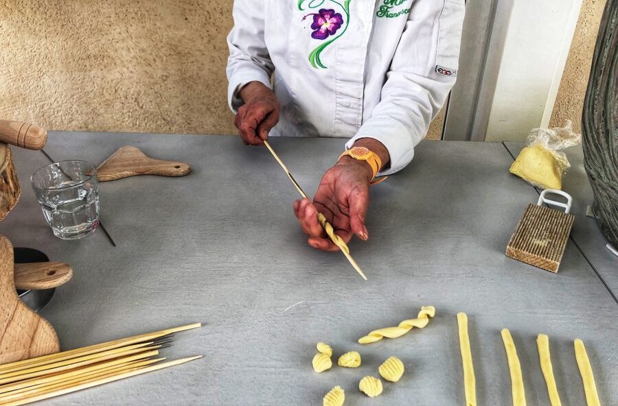Taormina: Sicilian Cooking Class & Market Tour - Lunch with wine: eating your work, not just watching it happen
