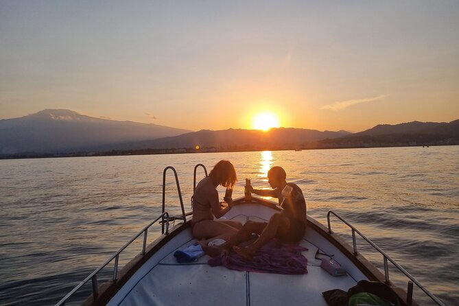 Taormina Sunset Aperitif on-Board - Taormina sunset feels different when you see it from open water