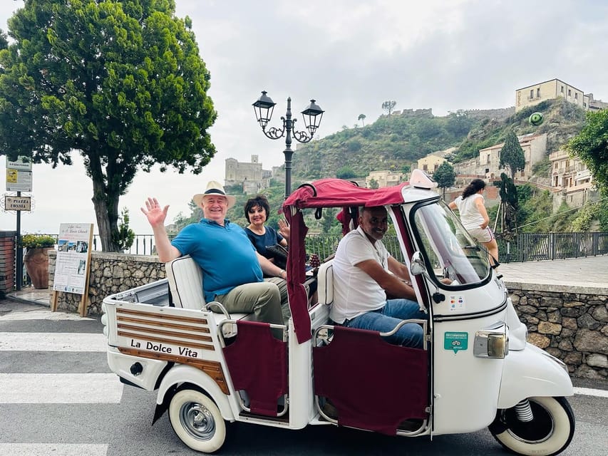 The GODFATHER'S Tour - Savoca and Forza d'Agrò - Ape Calessino and the terrace aperitivo moment