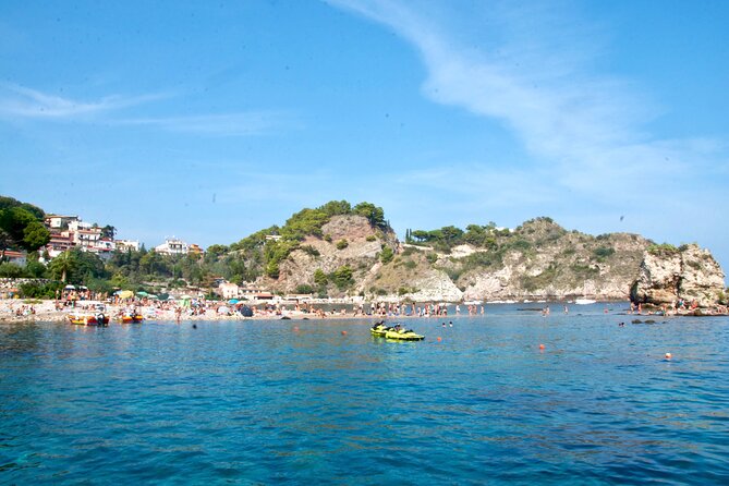 Tour to Baia di Taormina, Isola Bella and Naxos - Taormina Bay and Isola Bella: Grotta Azzurra Time