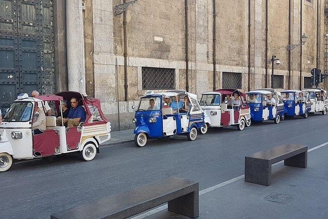Tuk tuk ride, ape car - Ballarò market and the Baroque hit at Chiesa del Gesù