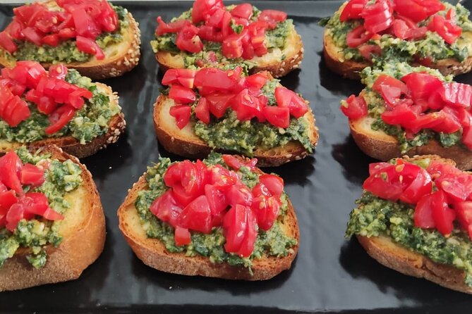 Vegan Cooking Class in Catania with Lunch and Dinner - The cooking stations: pasta alla Norma, caponata, and the Sicilian flavor math